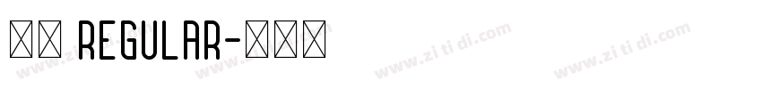 顏楷 Regular字体转换